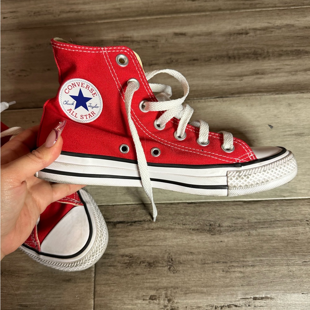Red High Top Converse